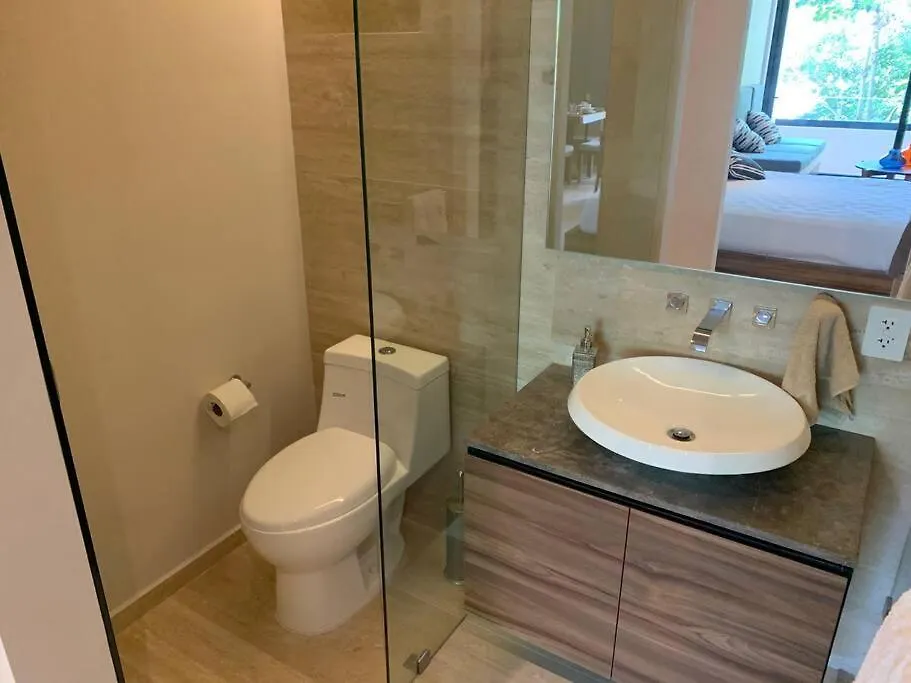 Apartment Kaab South Beach - Beautiful Big Studio - Rooftop Pool Ocean View Playa del Carmen Mexico