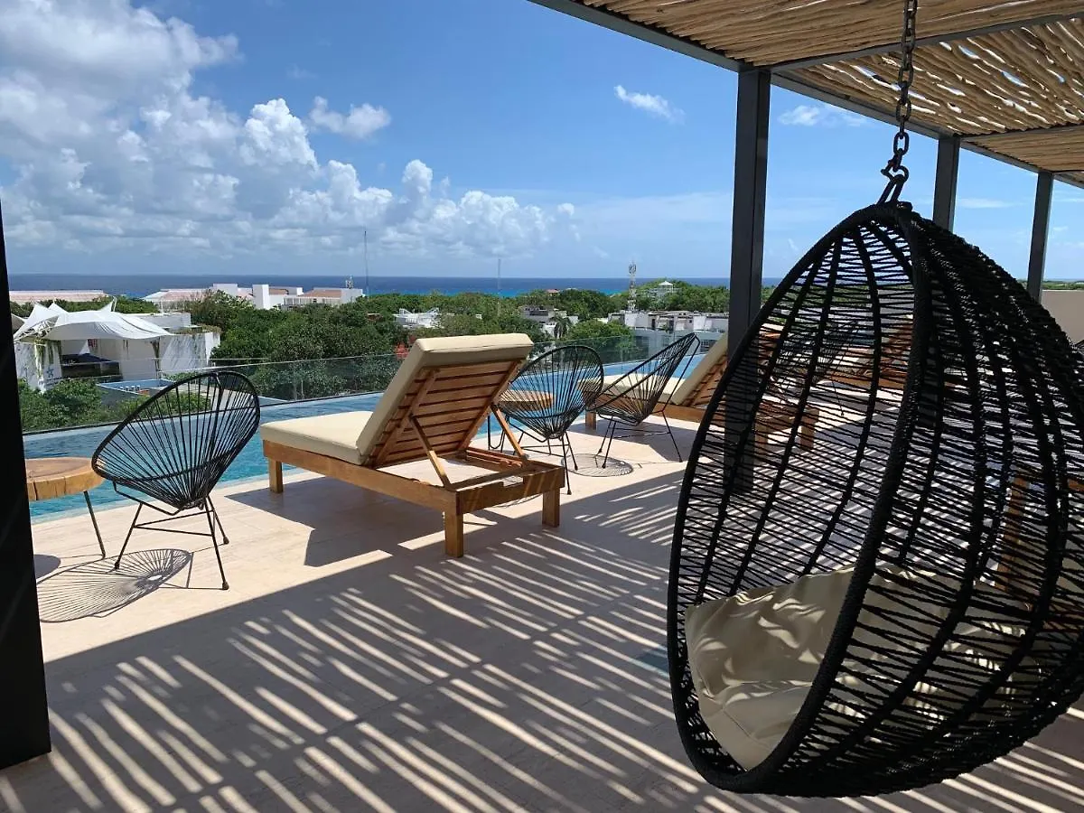 Kaab South Beach - Beautiful Big Studio - Rooftop Pool Ocean View Playa del Carmen