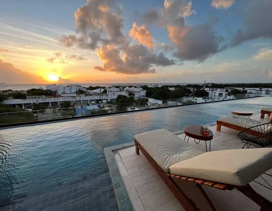Kaab South Beach - Beautiful Big Studio - Rooftop Pool Ocean View Playa del Carmen Mexico